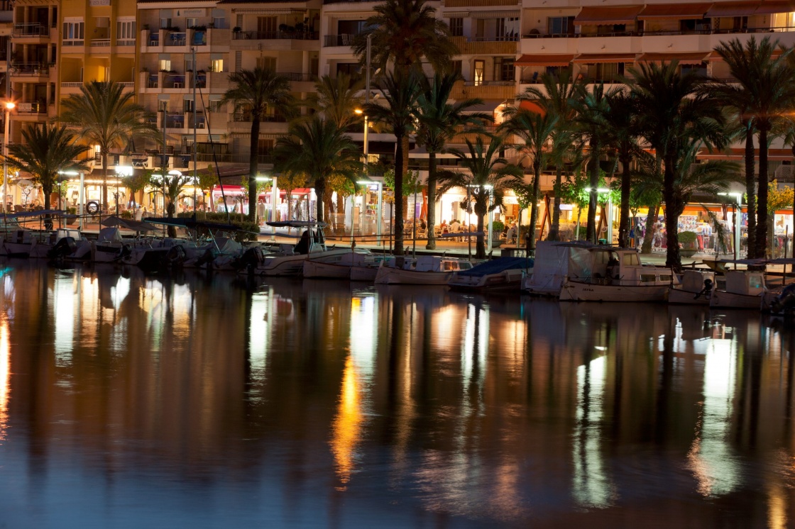 'Alcudia marina at night. Majorca, Spain' - Mallorca